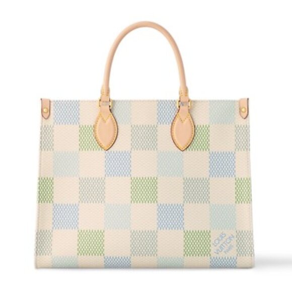LOUIS VUITTON OnTheGo MM Damier Canvas in Pistache *NEW* - Picture 1 of 12